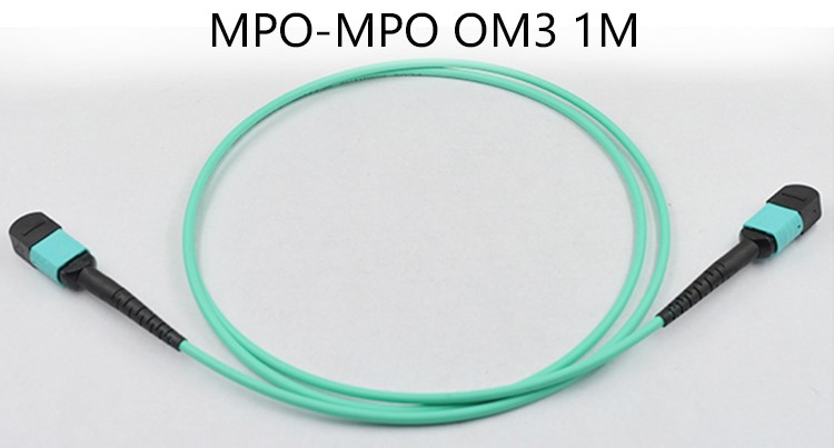 1M FTTX 12 Fibers OM3 50/150um Mpo fiber optic patch leads
