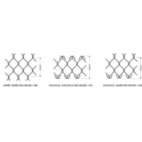 Durable Chain Link 60mm×60mm Metal Cyclone Fence For Commercial Industrial