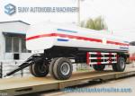 Mild Steel Q235 / Q345 18000L Mechanical / Pneumatic Tanker Trailers 2 Axle