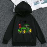 Children'S Sports Cartoon Car Boy Cotton Hoodie Worsted