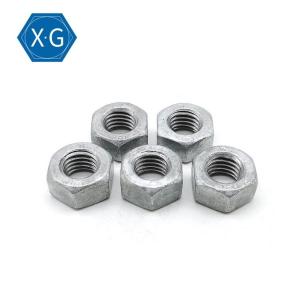 China Steel Class 8 Solar Panel Fasteners HDG DIN 934 Hex Nut M16M20M24 factory