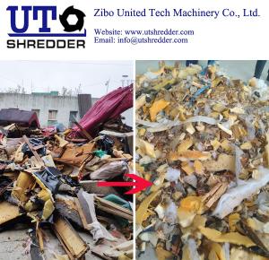 China Bulky Waste Furniture Crushing &amp; Sorting processing system;Solid Waste Shredder;Municipal Waste Shredder factory
