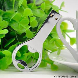 China Kongst Custom Logo Bottle Opener USB Flash Drive1g-16g memory usb metal usb factory