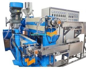 China Tandem Line Indonesia Customer Wire And Cable Extrusion Machine factory