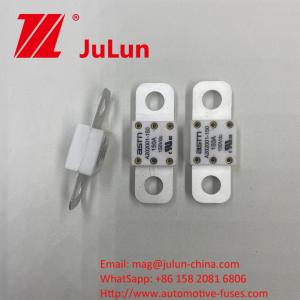 China Ceramic Automotive Fuses ASTM A202001-200A 150VDC for EV Traction System Silver Material 20KA Breaking Capacity 16-20KA 400A 500A factory