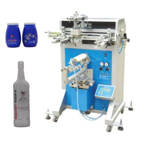 China Semi-Automatic Screen Printing Machine for Bottle Printing with 960x720x1320mm Dimensions and 0.6-0.8mpa Air Pressure factory