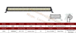 China 180W Cree Led work lights off road light/Juegos de faros/LED arbeidslys Faros LED-BC3180 factory