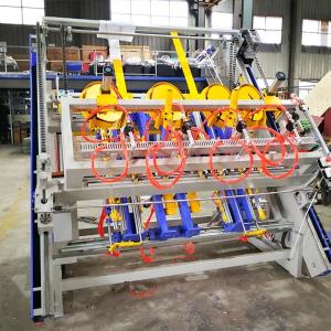 China Semi Automatic Wooden Stringer Pallet Nailing Machine for Pallets factory