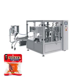 China Bag Sauce Packaging Machine Automatic Liquid Premade Pouch Packing Machine factory