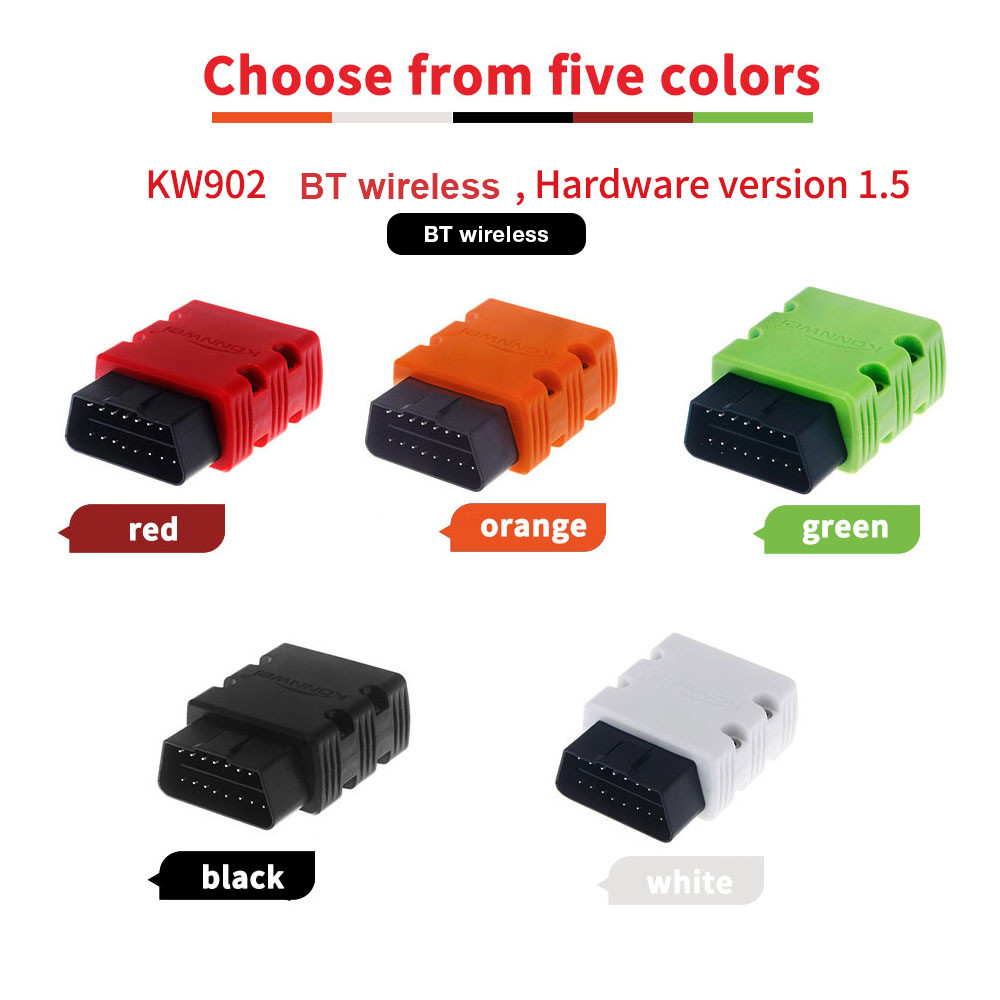 China 12V OBD2 EOBD Vehicle Diagnostic Tool ELM 327 KW902 factory