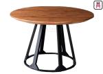 Commercial Metal Table Bases For Wood Tops , Round Dining Table Metal Base