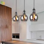 Round E26 Nordic Glass Pendant Light Indoor Decoration D17cm X H25cm