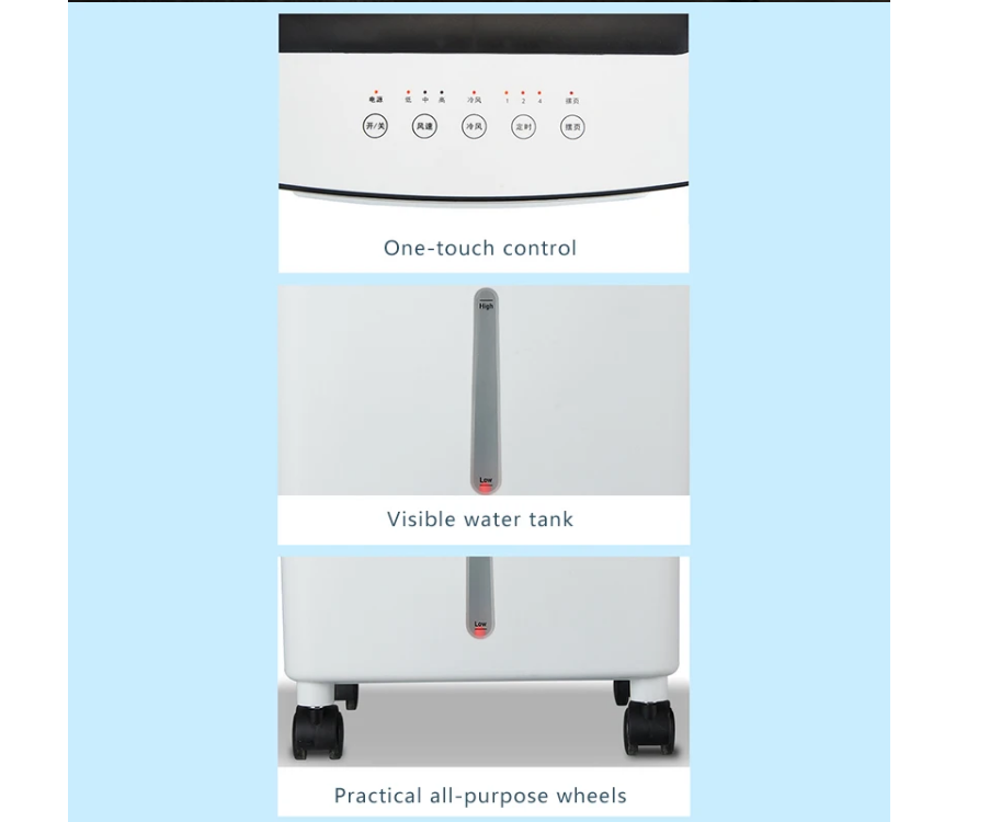 Silk Screen Printing Household 10L Capacity Air Cooler for Home Room Cooling Solution