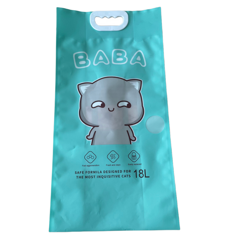 PE Material Cat Litter Bag with Handle and Zip Lock Your Feline Friend's Best Choice