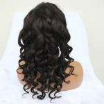 Loose Bounce Wave Transparent 5x5 Full Lace Front Frontal Wig Glueless Pre Pluck