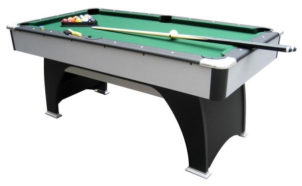 Solid MDF Modern 6 Foot Pool Table , Indoor Family Professional Billiards Table