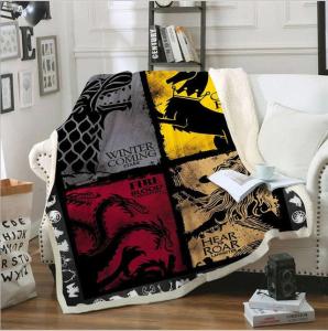 China 127*152cm Microfiber Warm Fleece Blankets For Winter 180gsm Lightweight factory