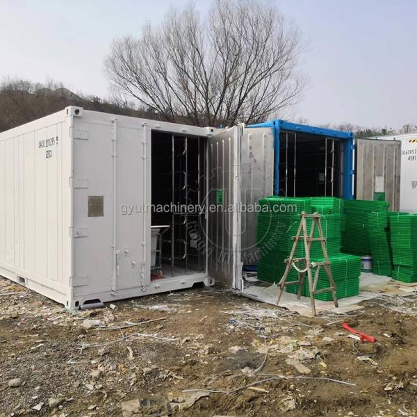 China 1500KG Per Day Automatic Animal Fodder Sprout Container Hydroponic Barley Growing System factory