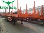 30000kg 60000kg Log Semi Trailer Red Semi Log Trailers For Sale