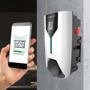 China 7/22 KW Single/Three Phase 32A AC EV Charging Station Wall Mounted Family Use factory