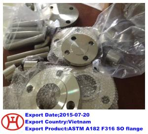 China ASTM A182 F316L SO flange factory