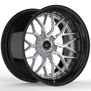 China Center Hyper Black 2 Piece Forged Wheels Barrel Matte Black 19 Inch 19x10 Alloy factory