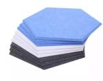 Interior Decorative Inorganic Cement Hexagonal Acoustic Panels Polyester Fiber