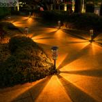 Black Solar Powered Outdoor Lights for Eco-friendly Lighting