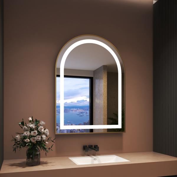 5mm Environmental Silver Mirror LED Bluetooth Wall Lamp Mirror for Hotel