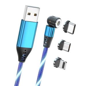 China Length 3.5Ft 1.15m Fast Charging USB Cables 540 Degree Free Rotate factory