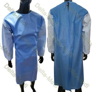 China AAMI PB70 Level 3 Reinforced Sms Surgical Gown Sterile Disposable on sale