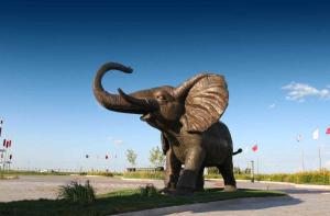 China Giant Outdoor Copper Animal Sculpture Elephant Garden Decoration Handicraft factory
