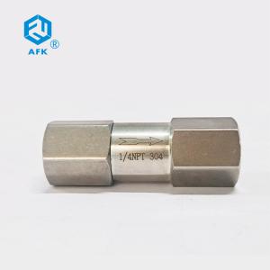 China Ferrule OD 3000psi Air Compressor Check Valve AFK SUS304 1/4 Inch 4mm 6mm factory