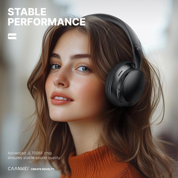 Comfort Wireless Bluetooth Headphones Sweatproof Over Ear Headphones Noise