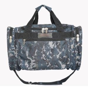 China Camouflage Polyester Outdoor Duffel Bag With Adjustable Shoulder Strap factory