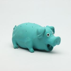 China commercial PIG squeeze squeaky dog latex toy with sound factory