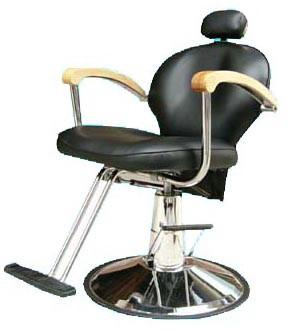 Professional Reclining Salon Barber Chair Classic Style For Hair Shop , Dark