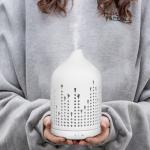Hotel Room 25ml/H Electric Ceramic Oil Diffuser Humidifier