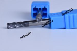 China 3.5 mm Diameter 4 Flute Solid Carbide End Mills 0.8 UM Grain Size H6 Tolerance factory