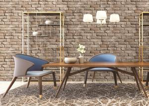 China 3D Retro Antique Culture Brick Living Rooom Wallpaper 10M One Roll With Good Looking factory