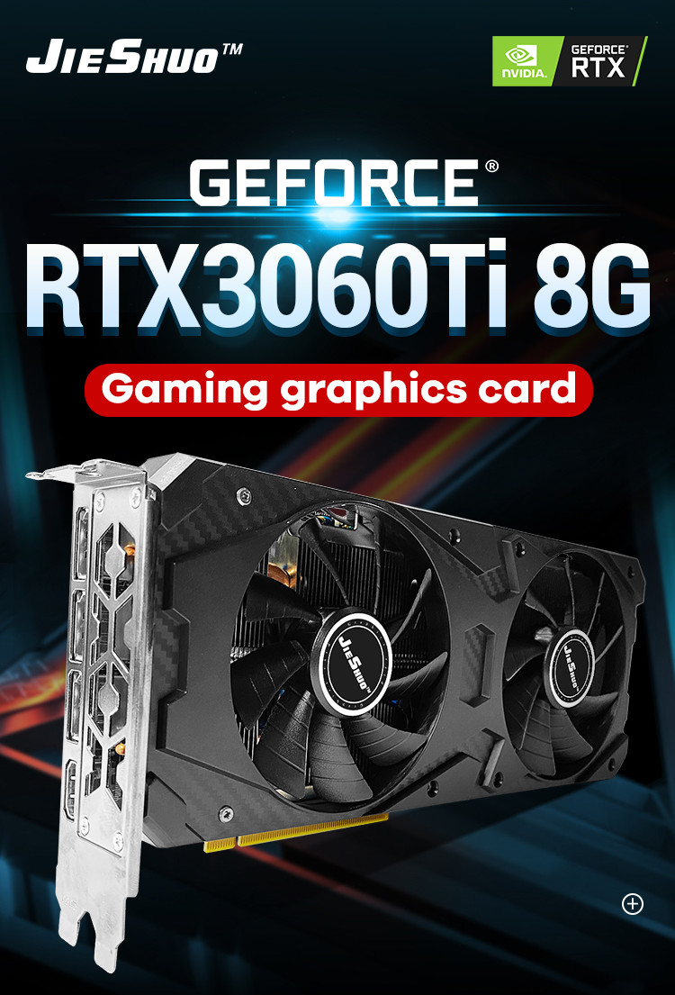 RTX3060TI 8G Gaming Graphics Card GDDR6X PCI Express 4.0 Gaming PC Video Card