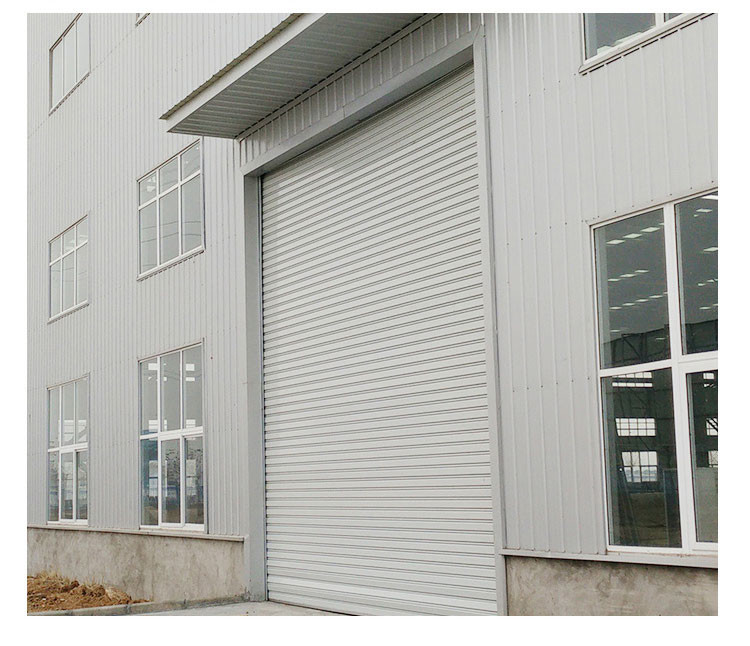 12X12m Exterior Steel Roller Shutter Door Metal Automatic Strong Windproof