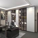 Custom Glass Showcase Display Cabinet Unit Upright Wall Mounted