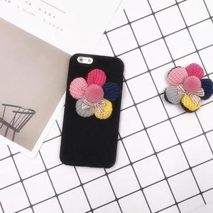 China Soft TPU Fiber Colorful Wool Flowers Small Bow-knot Girls Favorite Back Cover Cell Phone Case For iPhone 7 6s Plus factory