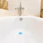 Bathroom Reusable Silicone Tub Stopper , Multipurpose Silicone Bath Plug