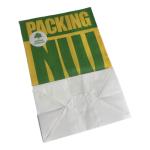 Take Out Delivery square Bottom Food Kraft Paper Shopping Bag Without Handle SOS