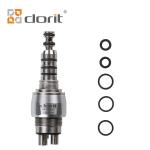 Fiber Optic 2 Holes LED Airotor Handpiece Triple Spray With Hygienic Head