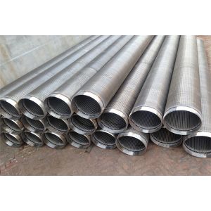 6" Anti Rust Wire Wrapped Screens Slotted Geothermal Well Pipe 20ft long