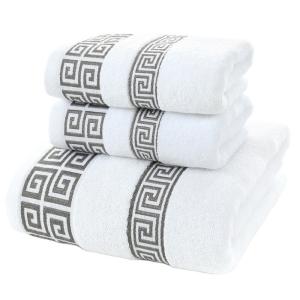 China 450gsm 100% Cotton Soft Lint Free Luxury Box Gift Bath Towels Set for Home Hotel Spa factory