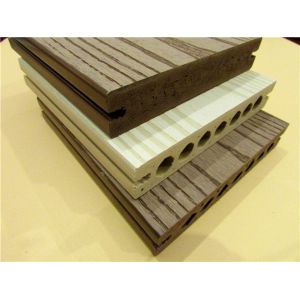 China Embossing Galling WPC Composite Decking Solid PVC Plastic Deckings on sale